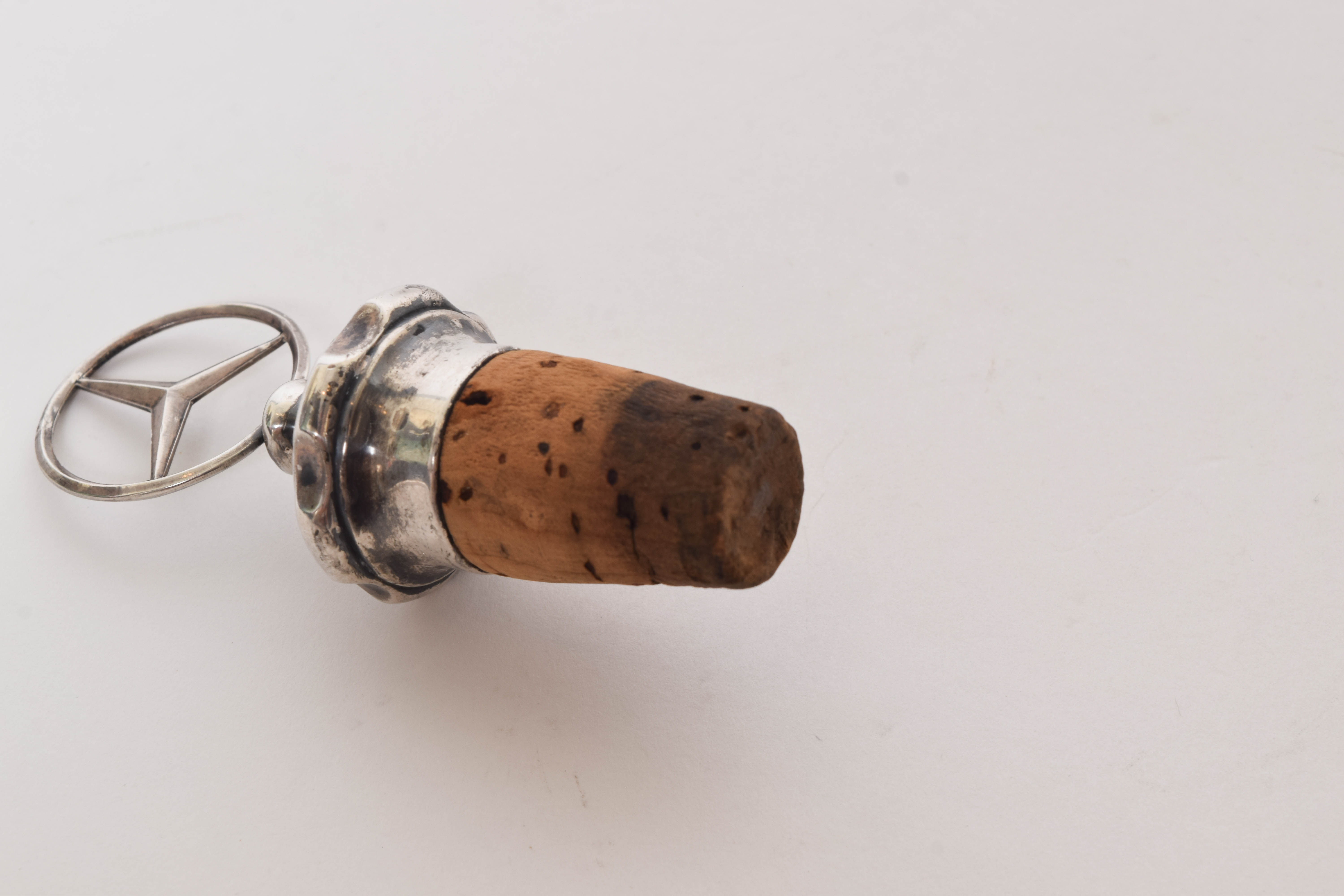 Sterling Silver Mercedes Logo 1926 Bottle Cork Topper