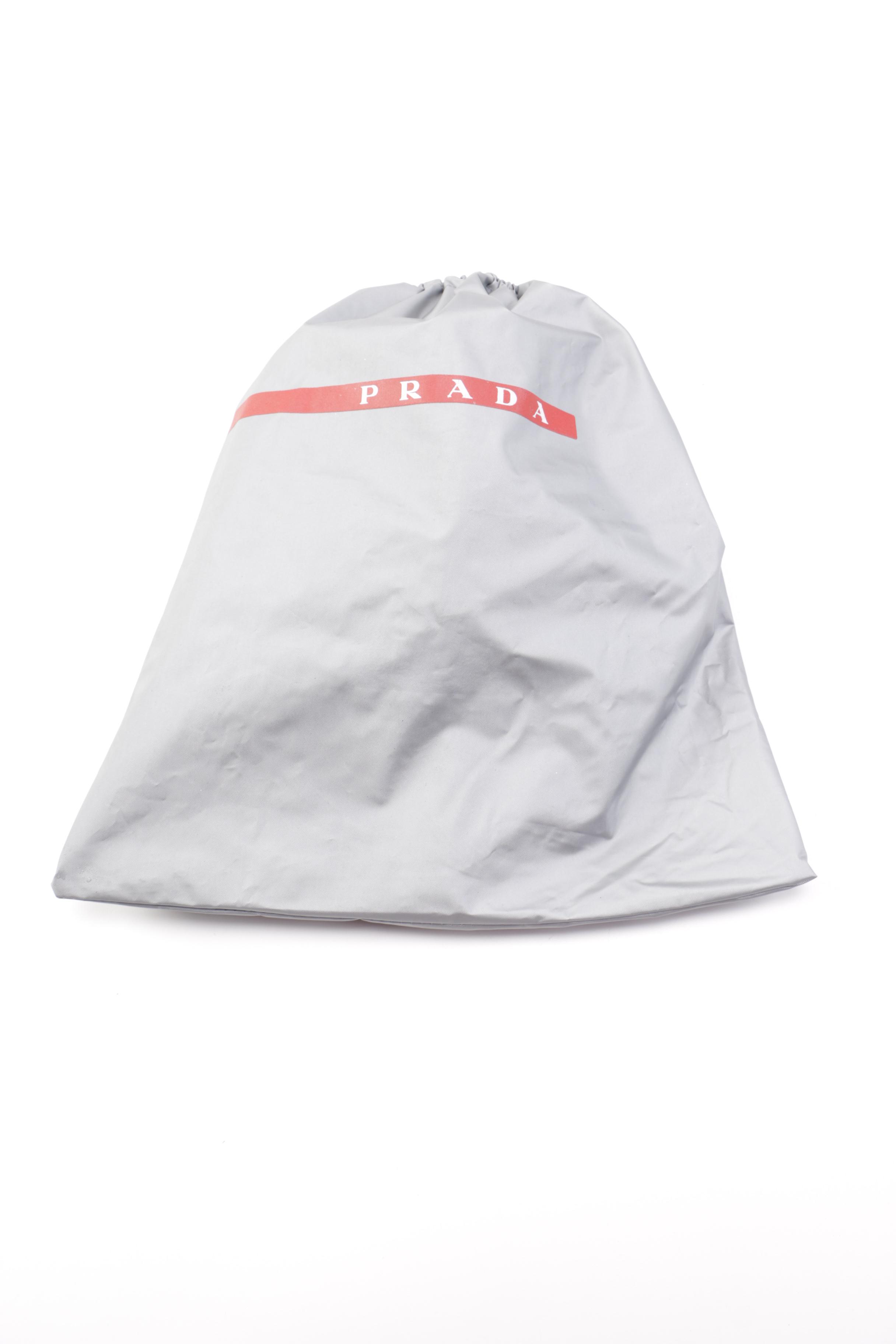 Women's Prada Metallic Silver Sneakers