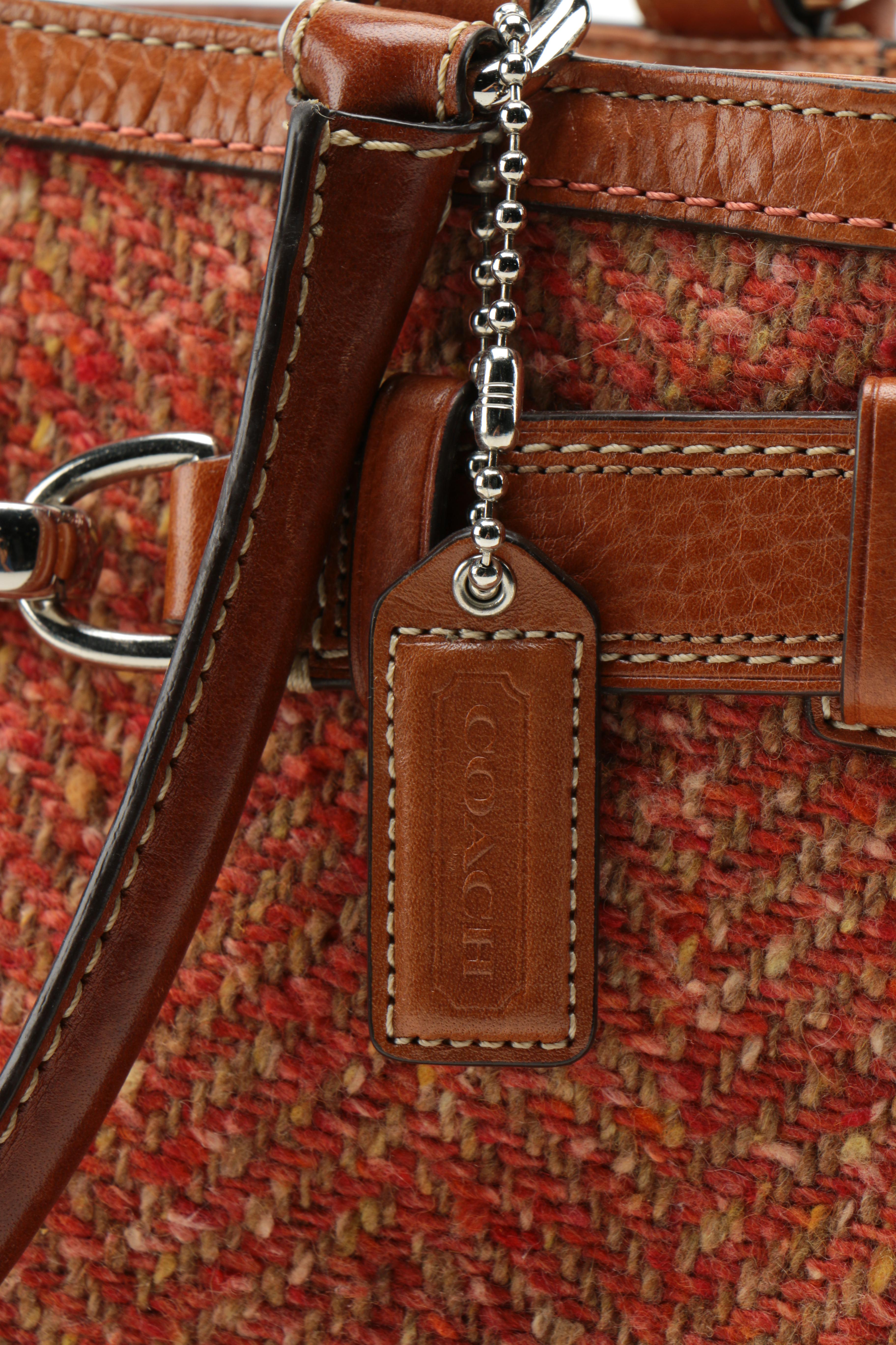 Coach Herringbone Handbag