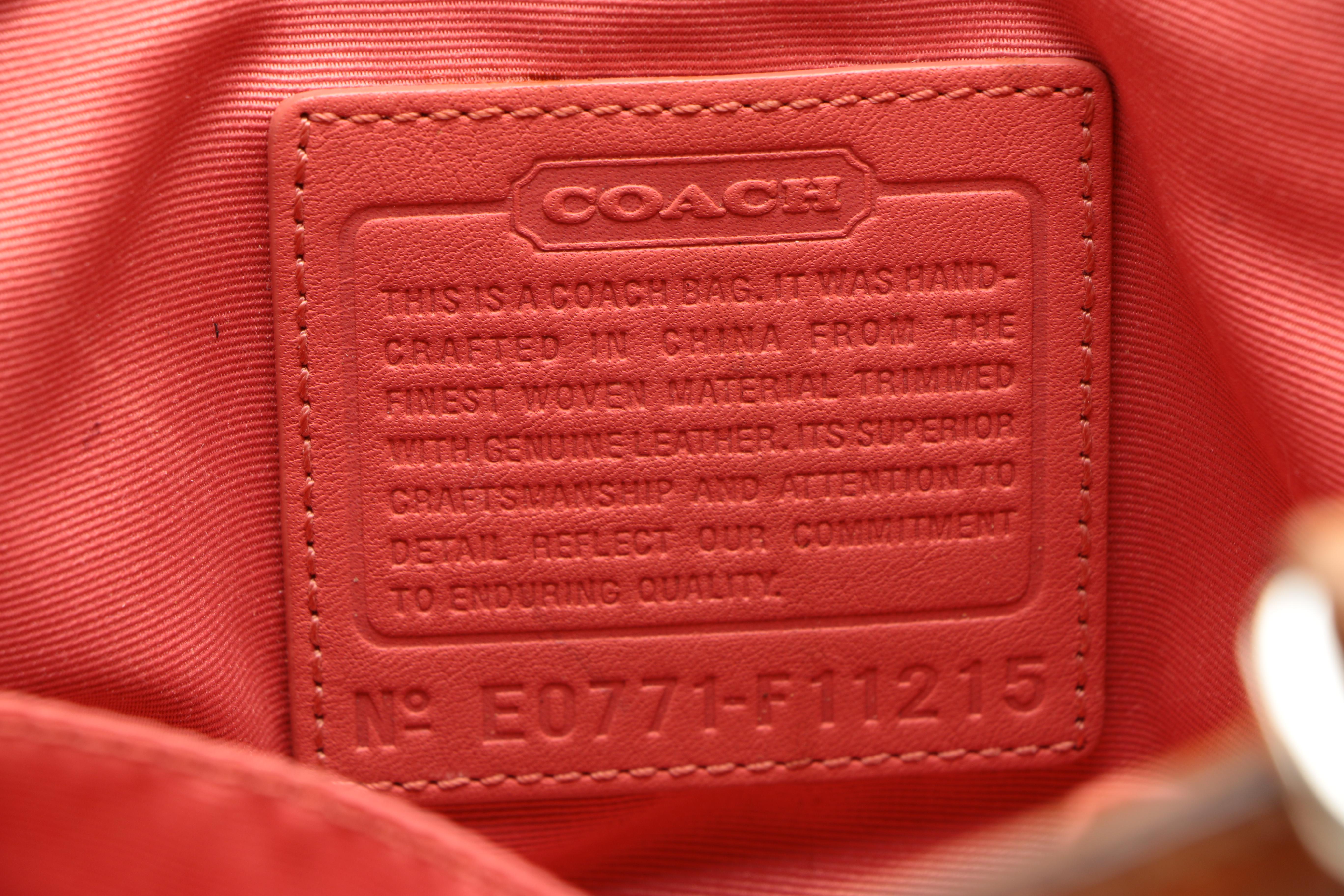 Coach Herringbone Handbag