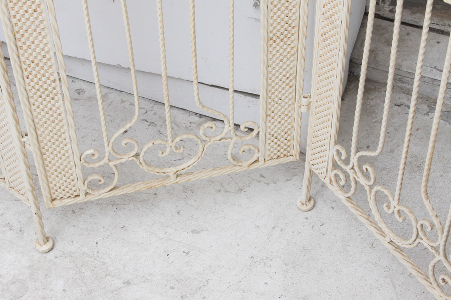 Wrought Iron Trifold Screen