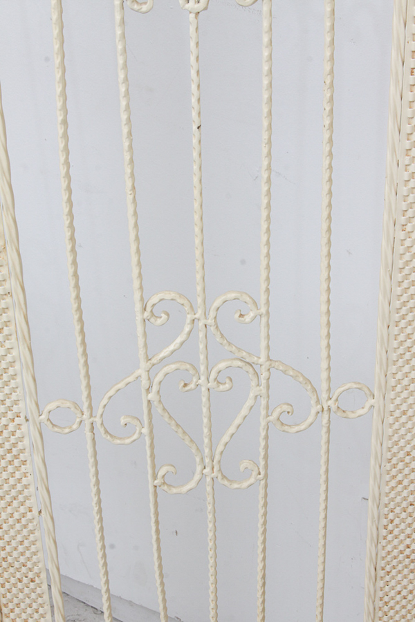 Wrought Iron Trifold Screen