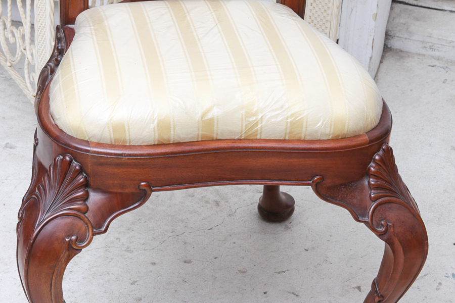 Pair of Queen Anne Style Mahogany Chairs