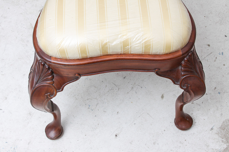 Pair of Queen Anne Style Mahogany Chairs