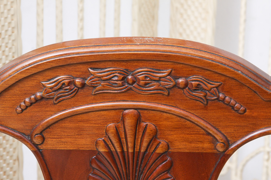 Pair of Queen Anne Style Mahogany Chairs