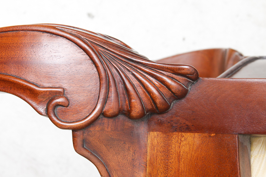 Pair of Queen Anne Style Mahogany Chairs