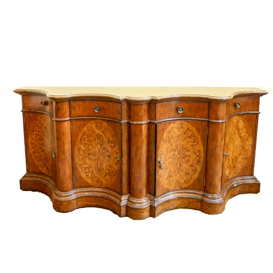 Neoclassical Style Serpentine Front Sideboard
