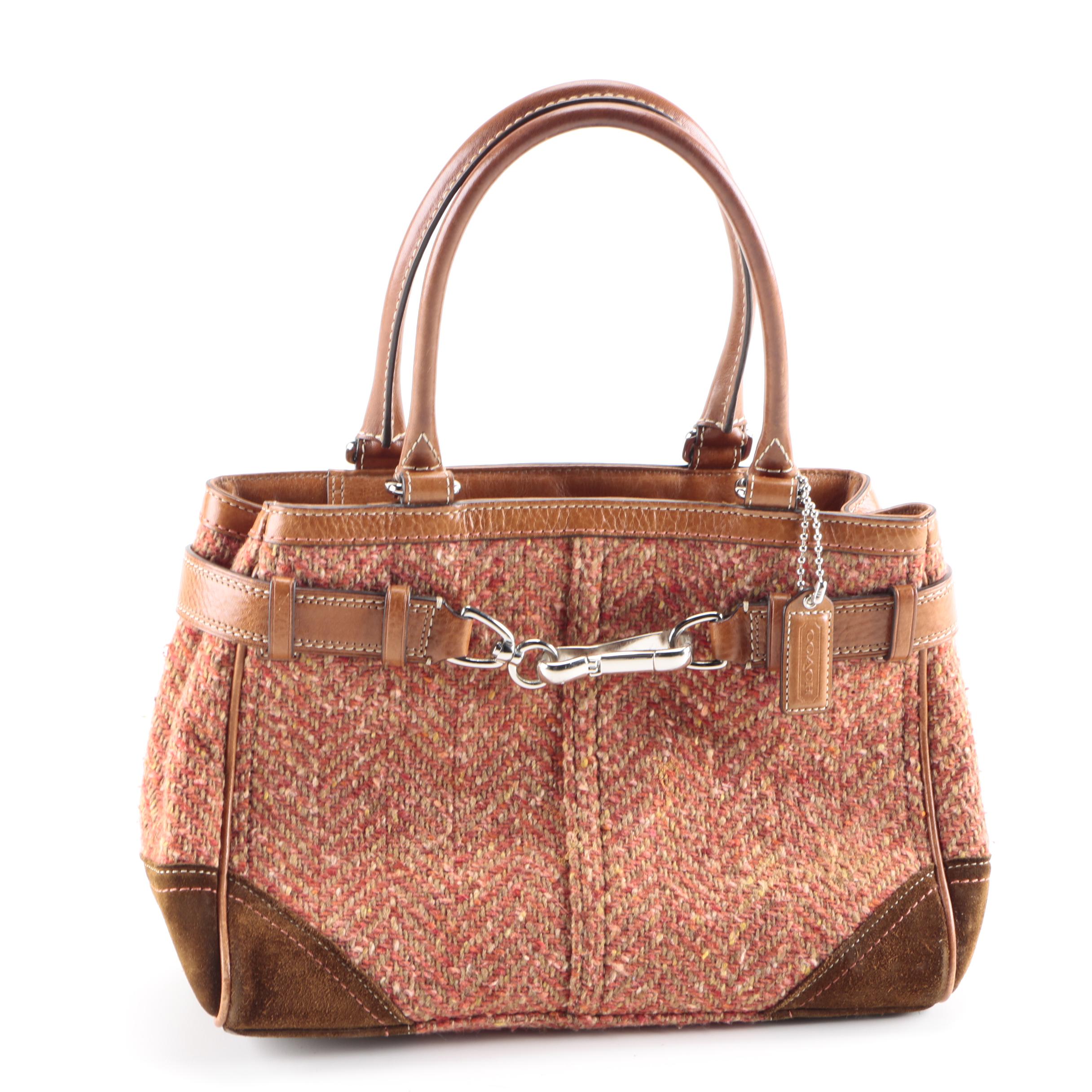 Coach Herringbone Handbag
