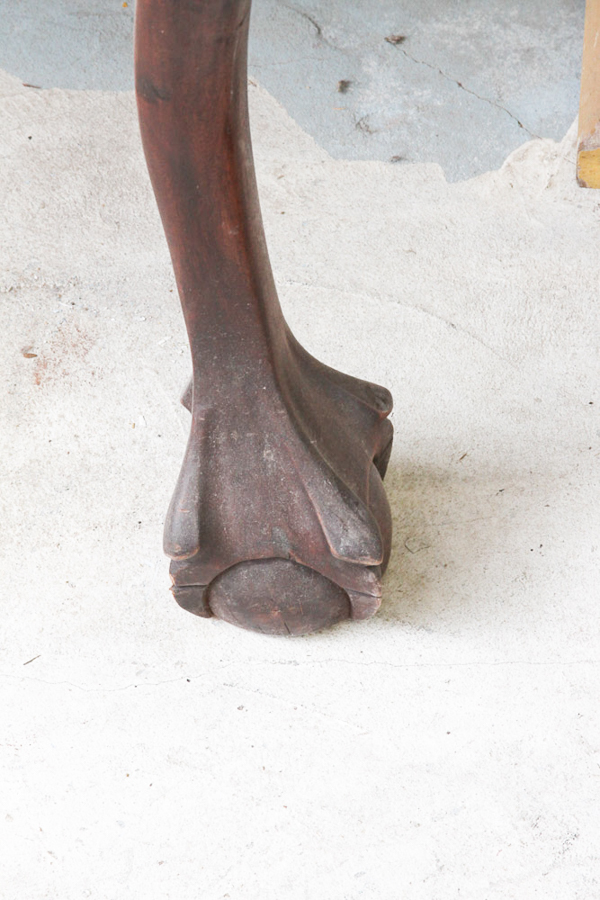 Vintage Carved Chippendale Style Dining Table