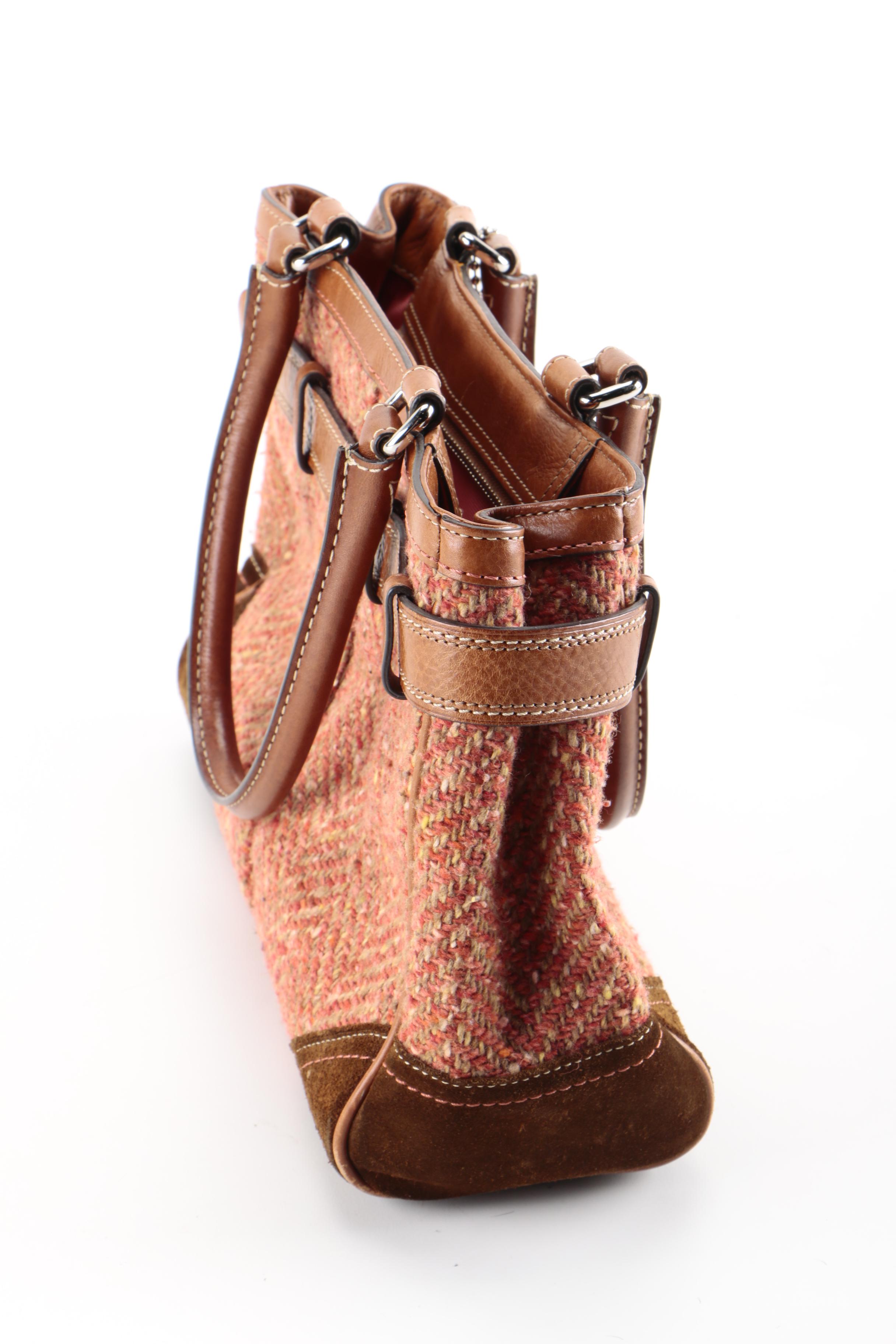 Coach Herringbone Handbag