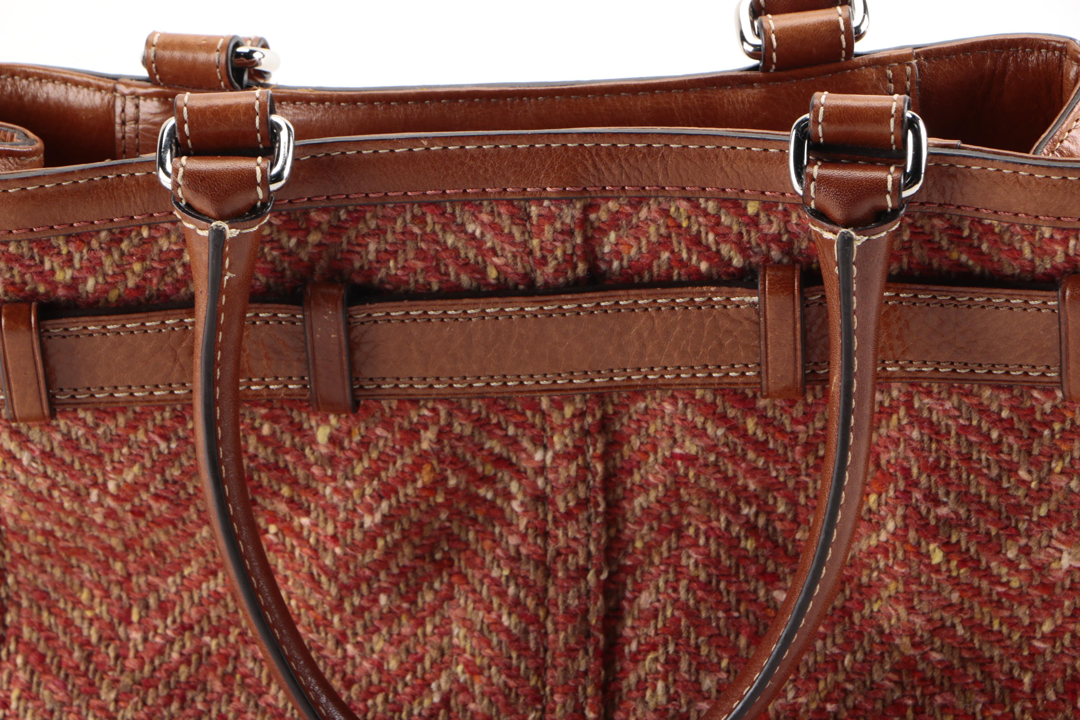 Coach Herringbone Handbag