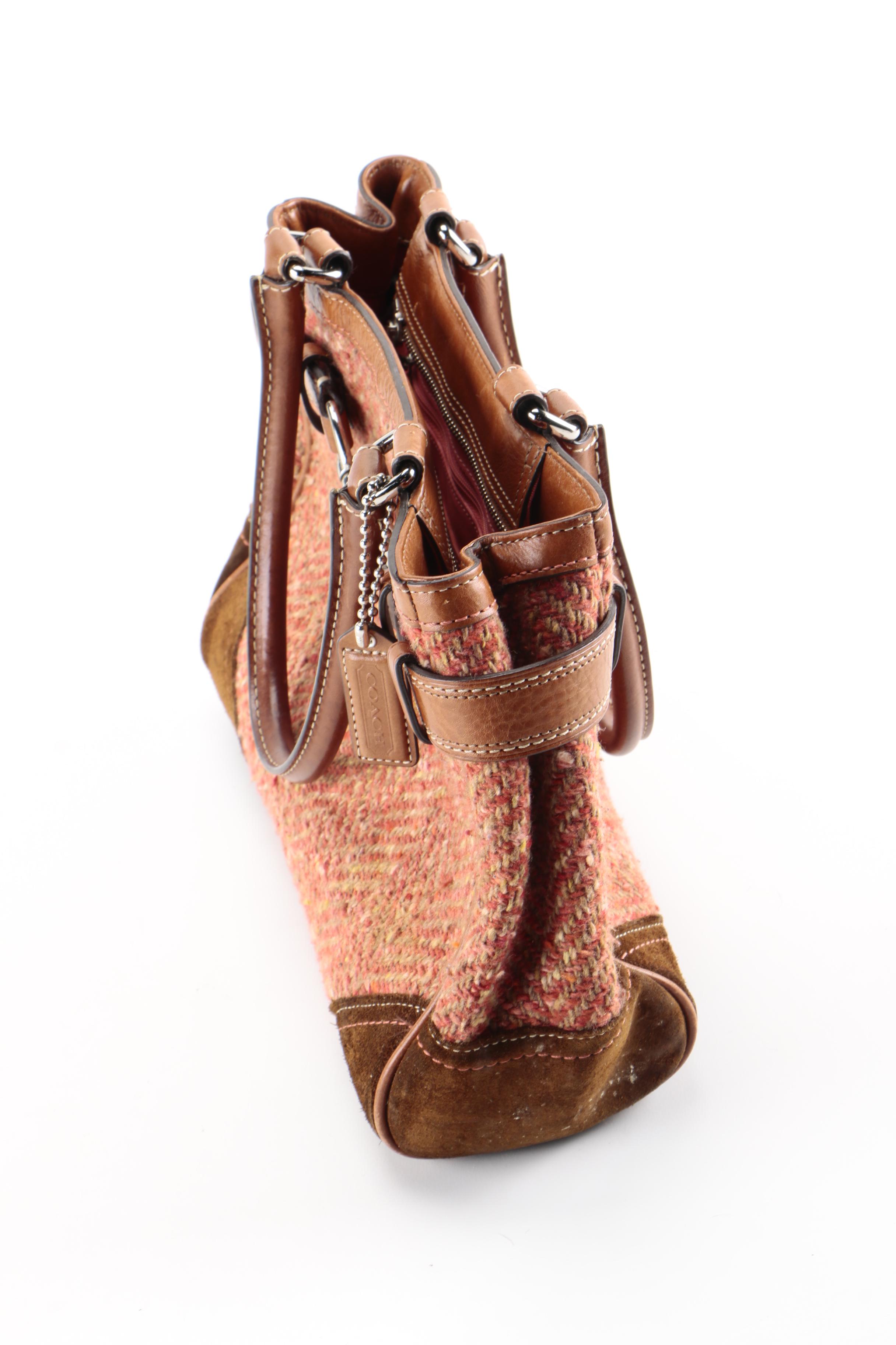 Coach Herringbone Handbag