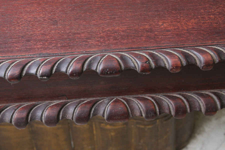 Vintage Carved Chippendale Style Dining Table