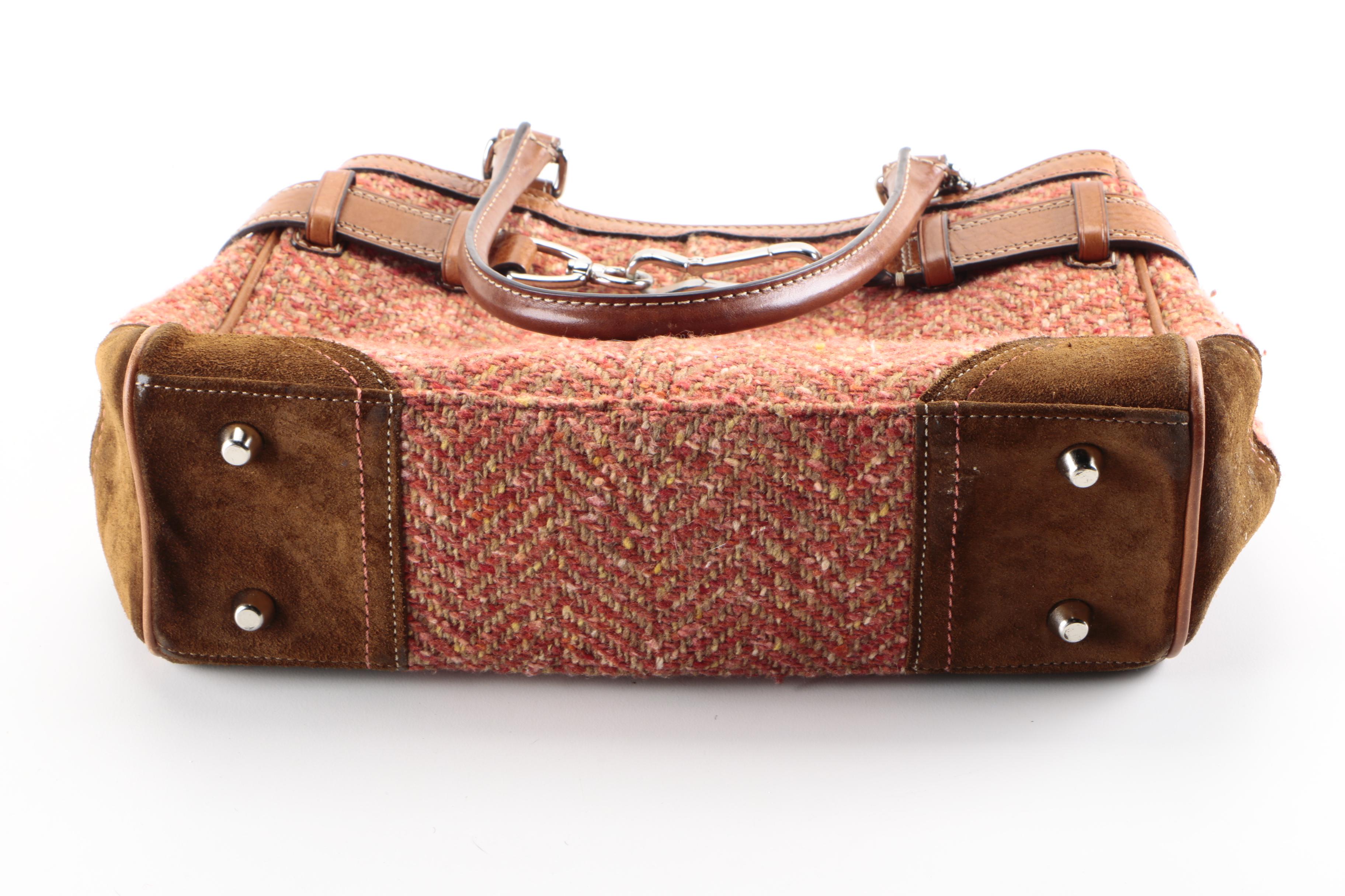 Coach Herringbone Handbag