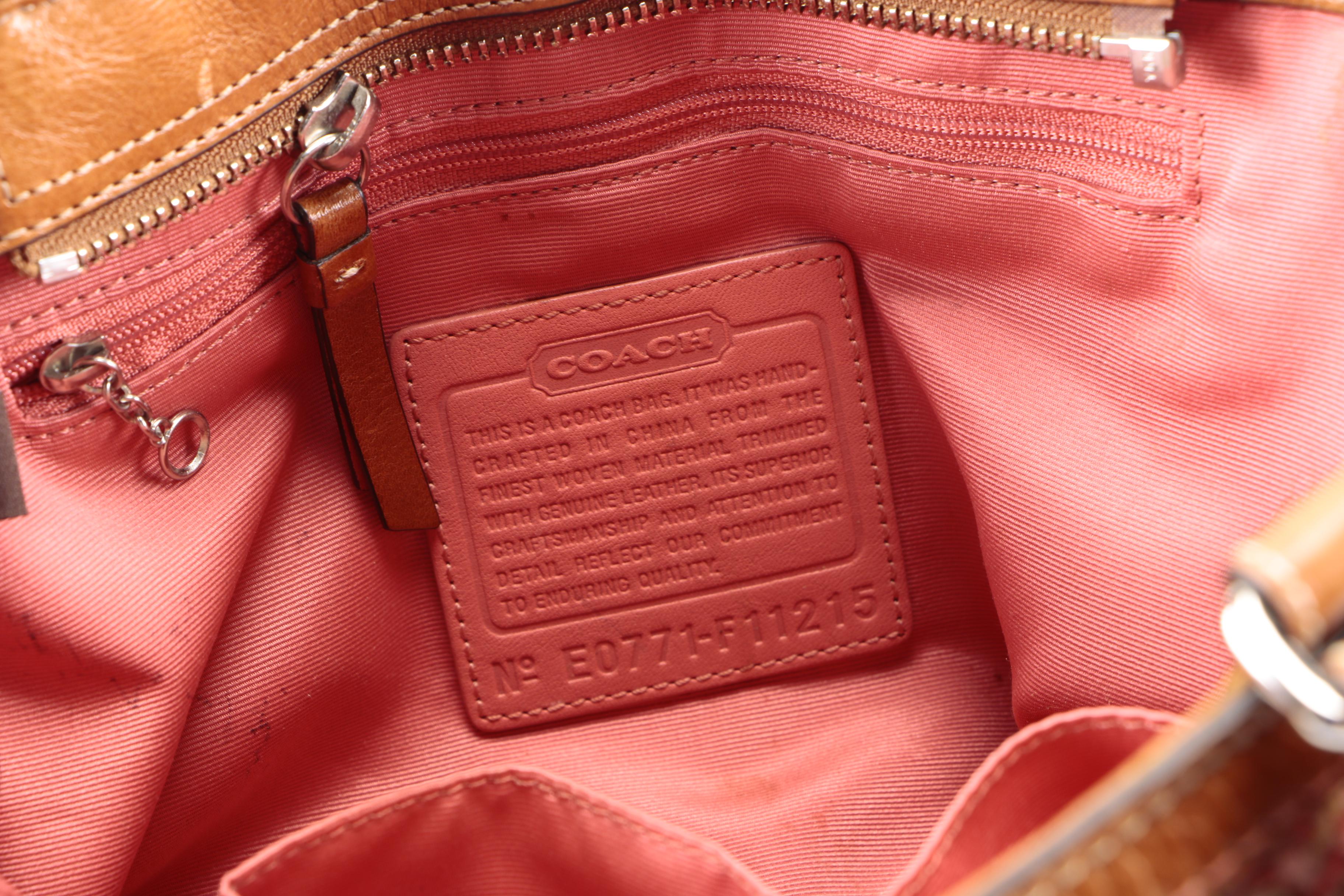 Coach Herringbone Handbag