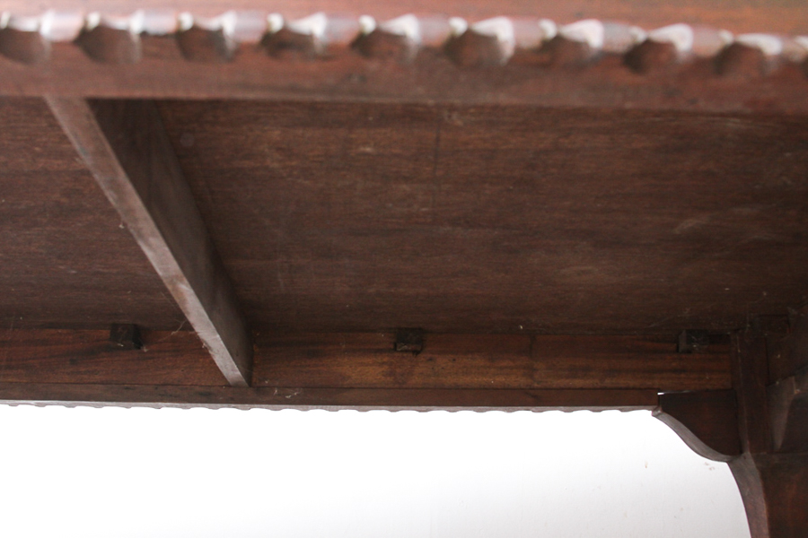 Vintage Carved Chippendale Style Dining Table