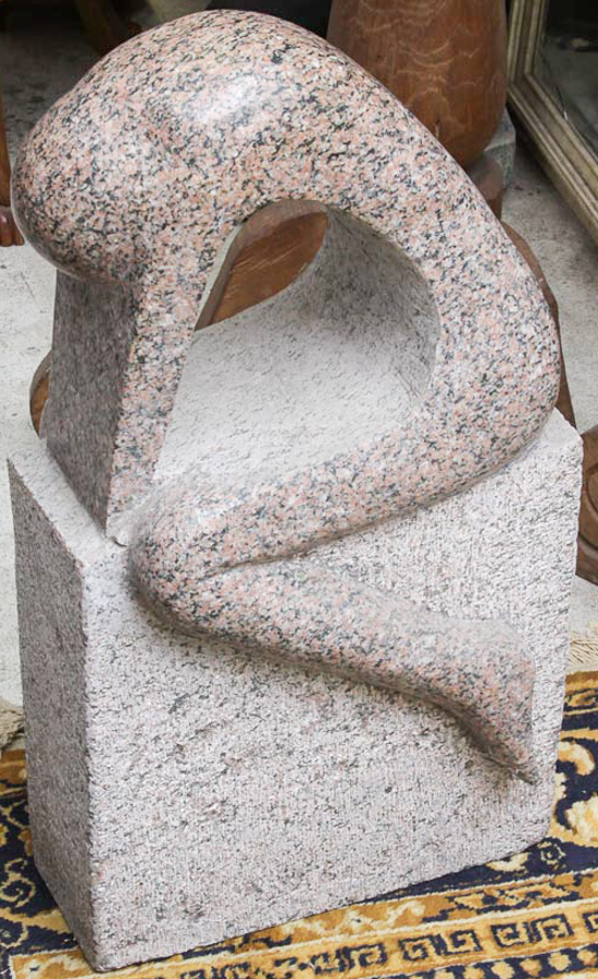 Carved Granite Sculpture of an Abstract Figure