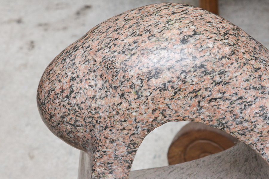 Carved Granite Sculpture of an Abstract Figure