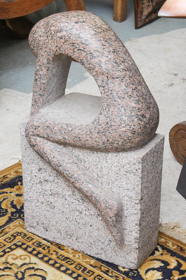 Carved Granite Sculpture of an Abstract Figure