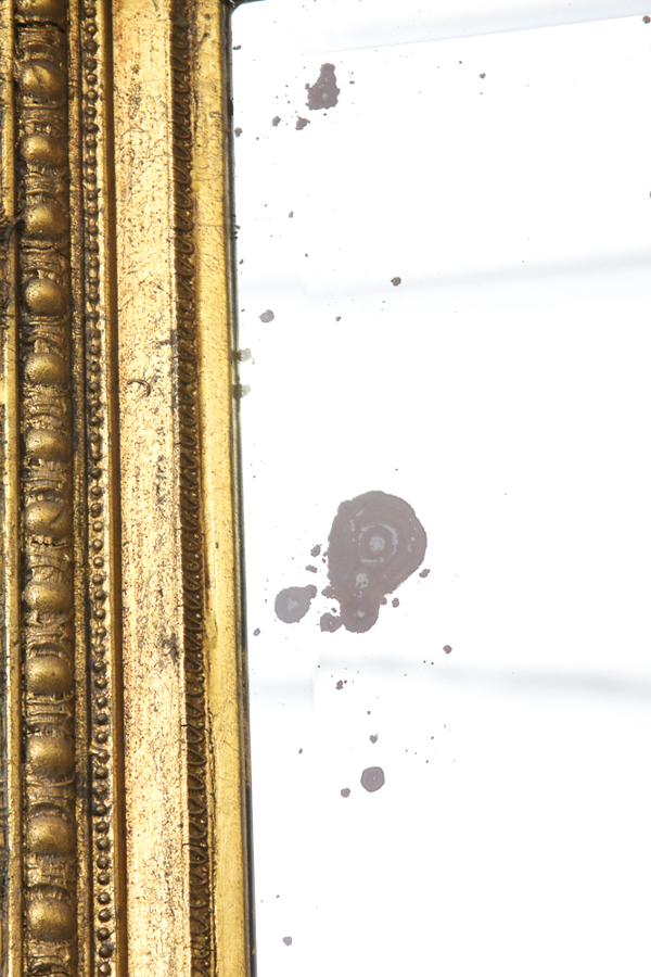 Large Gilded Wood Floor Mirror