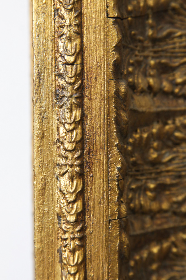 Large Gilded Wood Floor Mirror