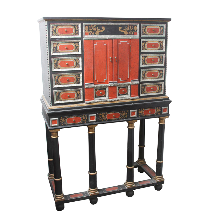 Continental Style Valuables Cabinet-on-Stand