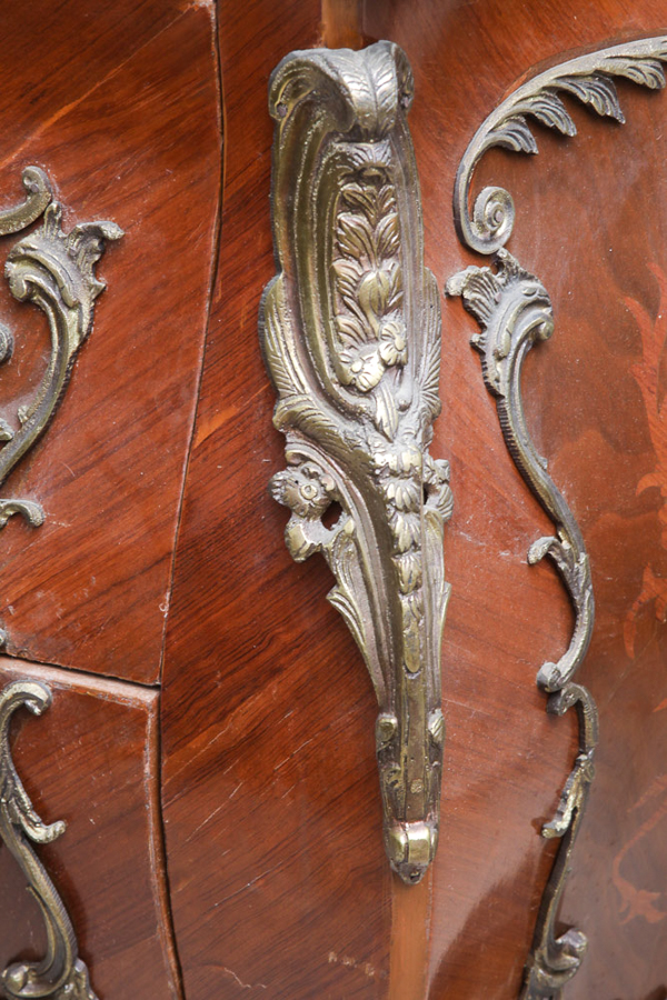 Vintage Louis XV Style Bombe Chest