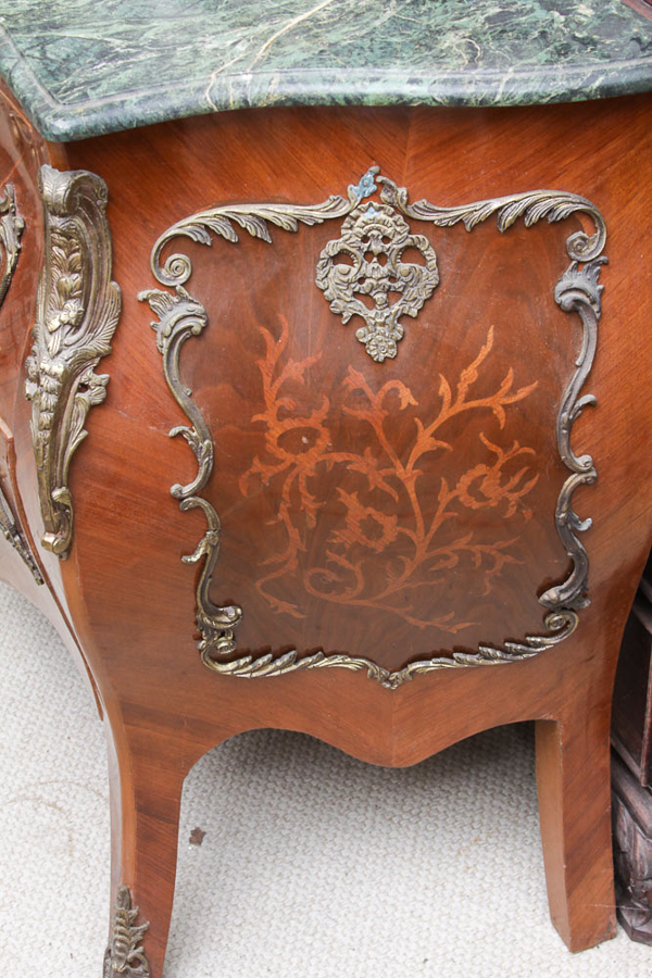 Vintage Louis XV Style Bombe Chest