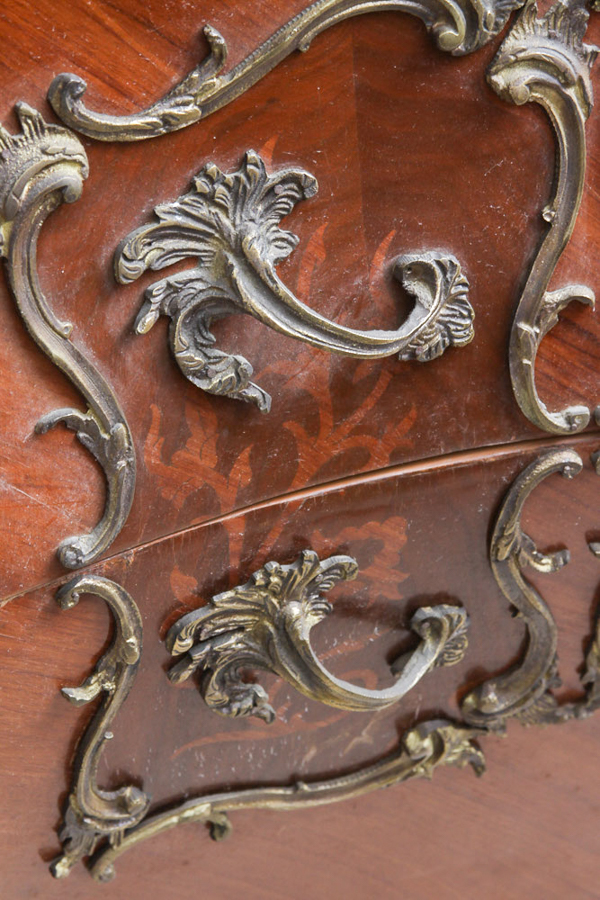 Vintage Louis XV Style Bombe Chest