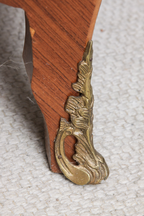 Vintage Louis XV Style Bombe Chest with Parquetry