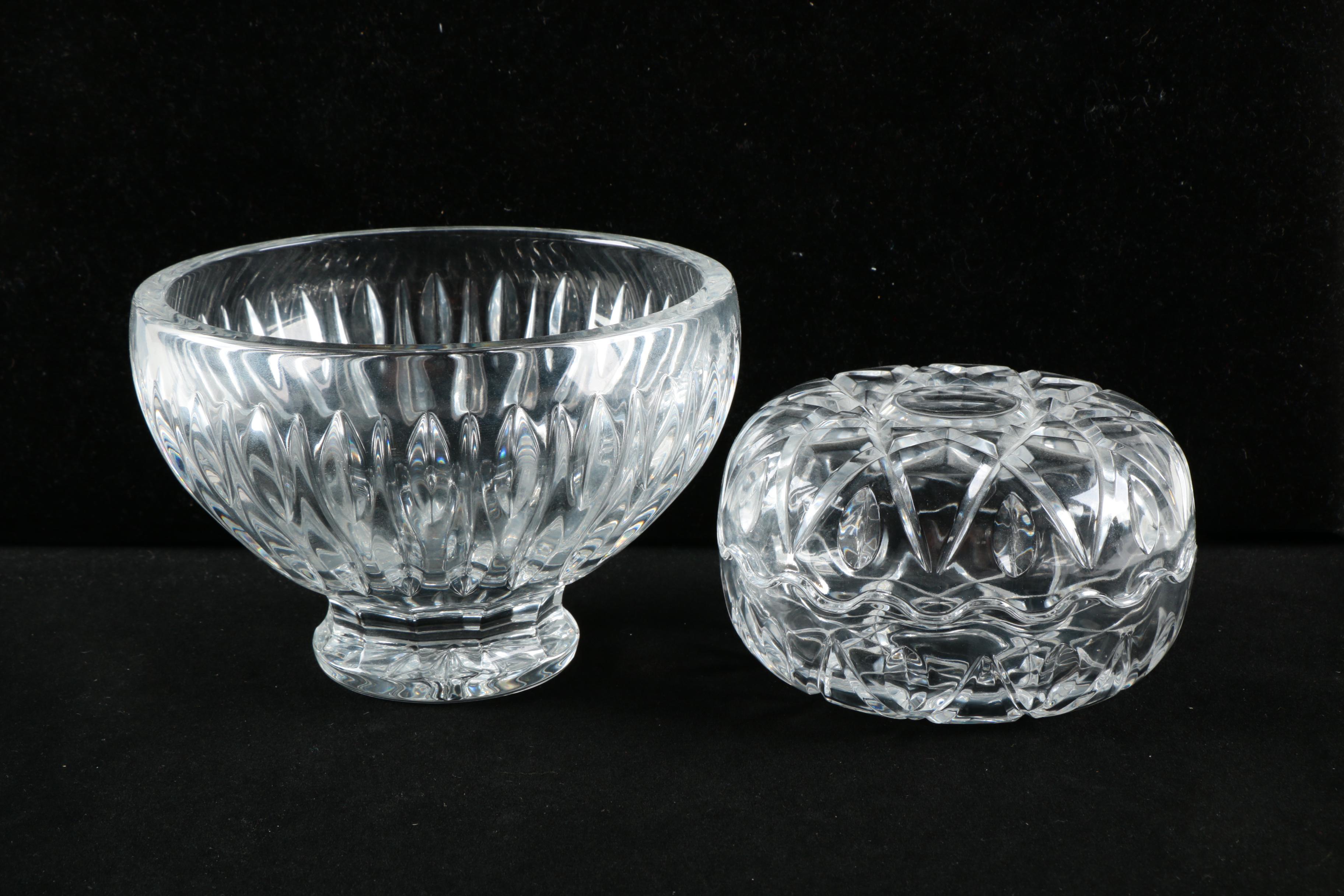 Marquis by Waterford Crystal Bowl and Lidded Dish