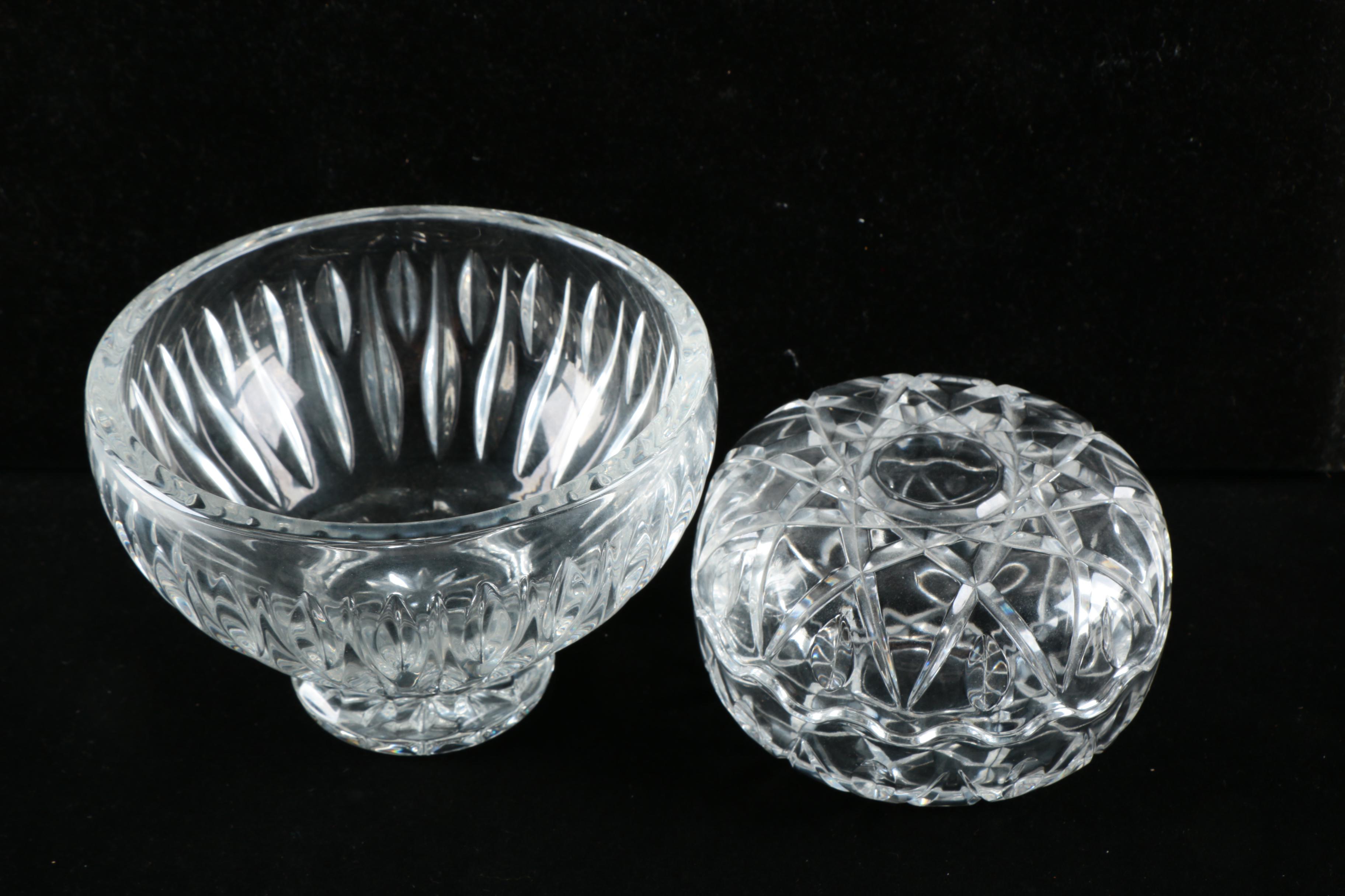 Marquis by Waterford Crystal Bowl and Lidded Dish