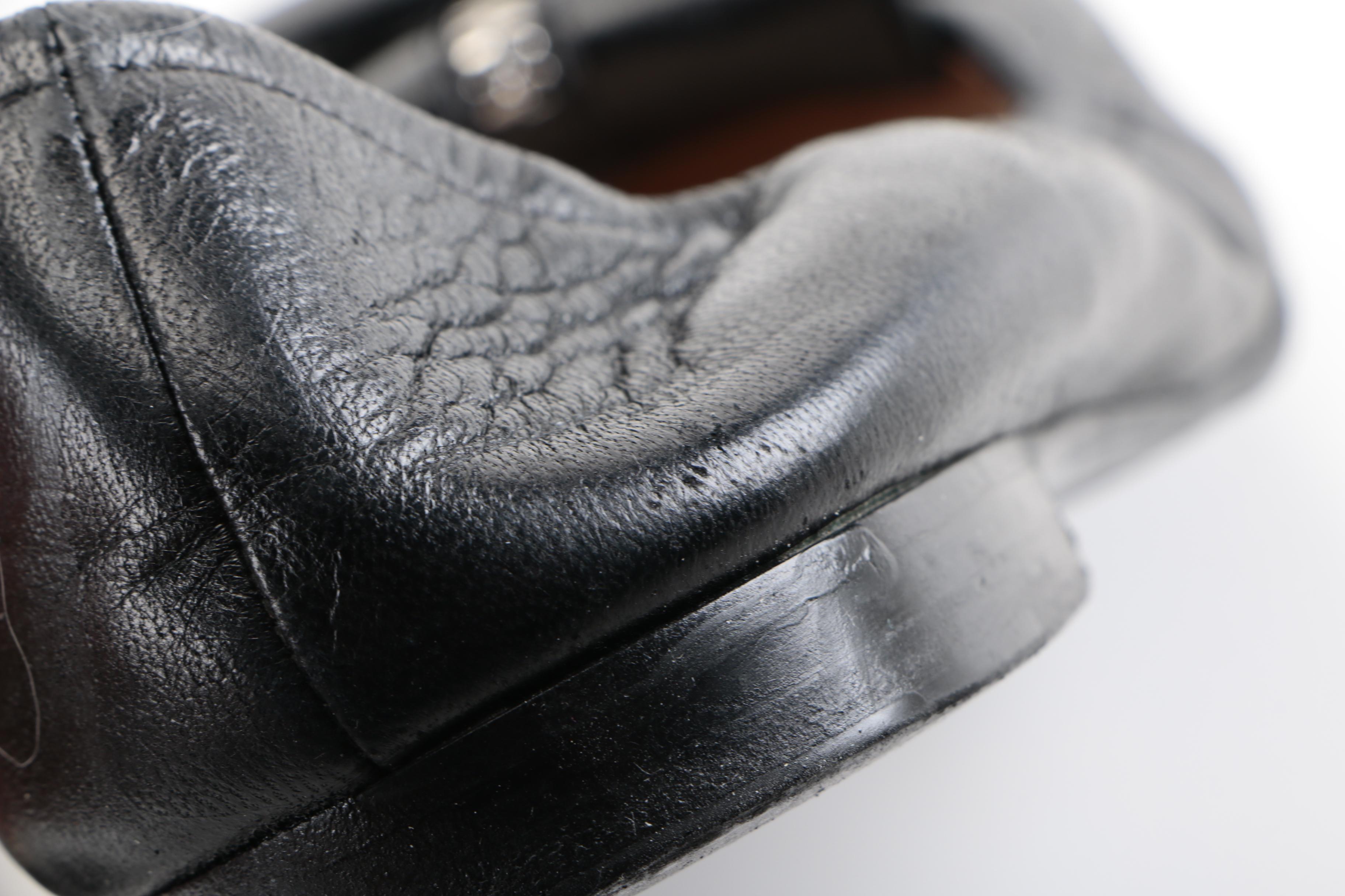 Prada Pointy Zip-Front Leather Ballerina Flat