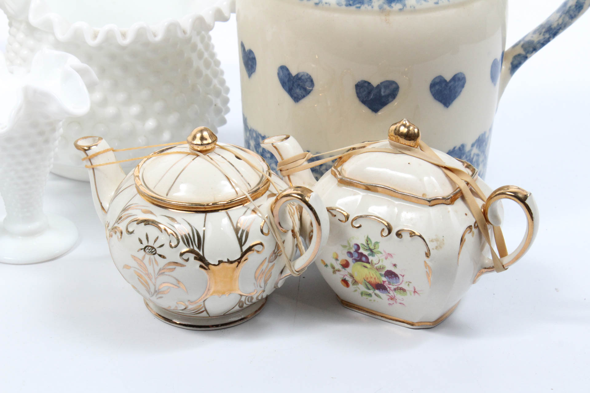 Vintage Glassware and Pottery Featuring Friendship Pottery