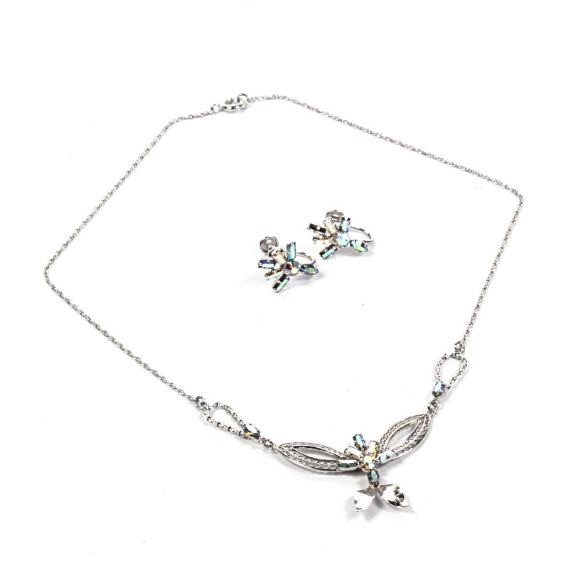 Vintage D'Or Sterling Silver Necklace and Earrings