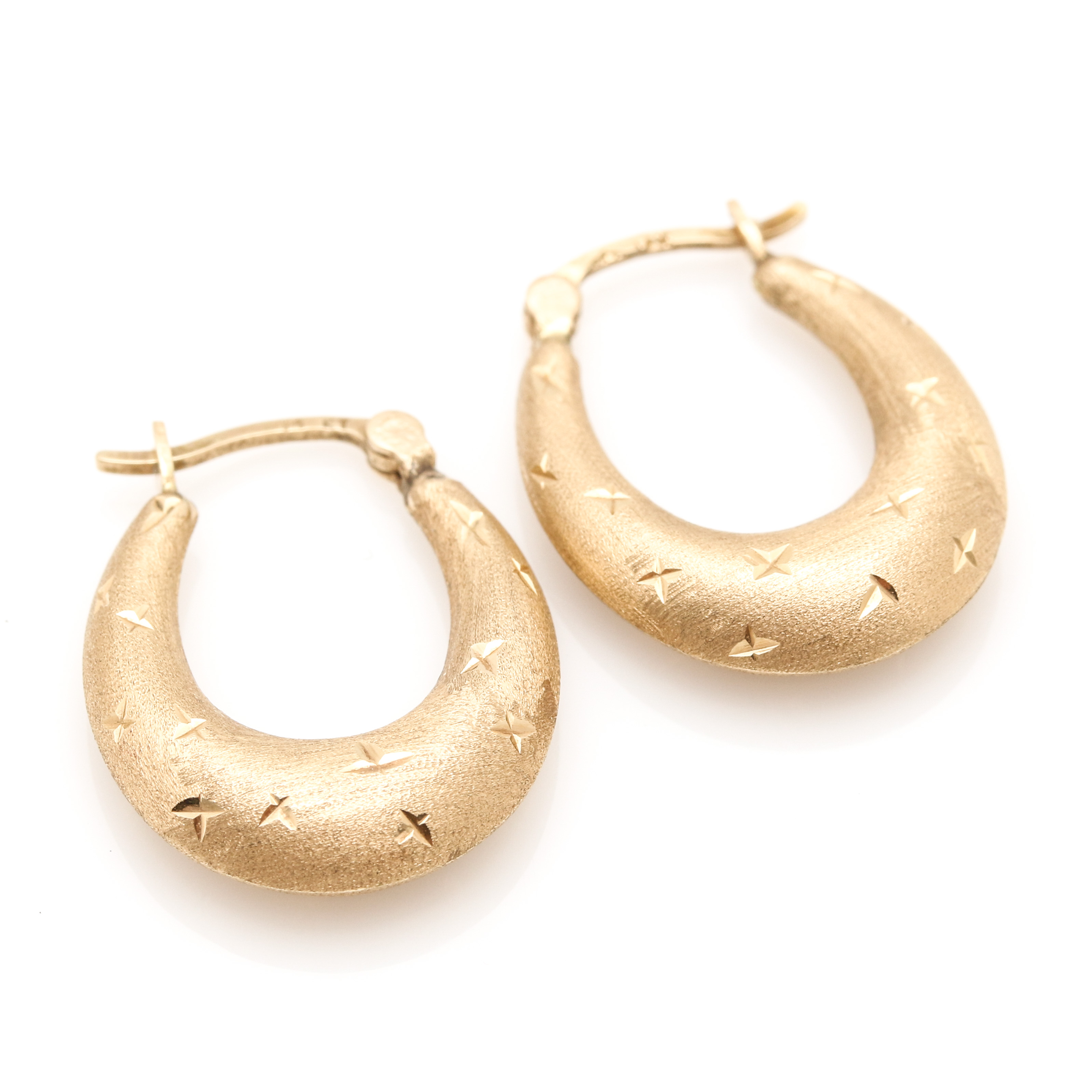 Selection of 14K Yellow Gold and Two Tone Hoop Earrings