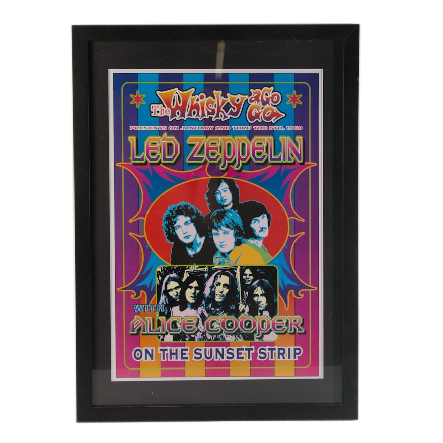 Led Zeppelin Whiskey A Go-Go Poster