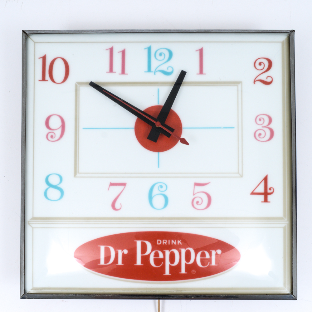 Vintage Dr. Pepper Wall Clock