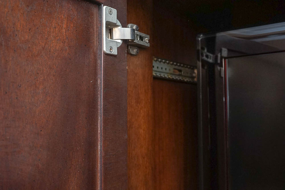 Vintage Federal Style Mahogany Entertainment Armoire by Henredon