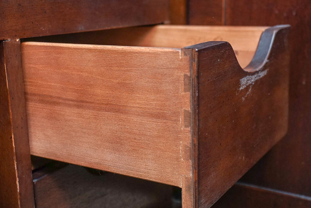 Vintage Federal Style Mahogany Entertainment Armoire by Henredon