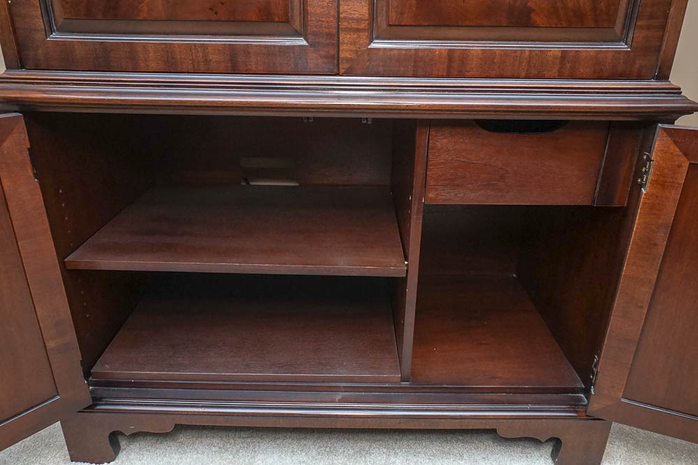 Vintage Federal Style Mahogany Entertainment Armoire by Henredon