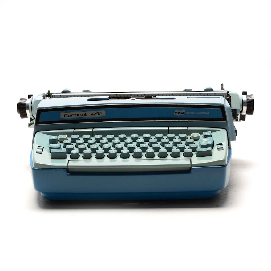 Smith-Corona "Coronet Super 12" Electric Typewriter with Case