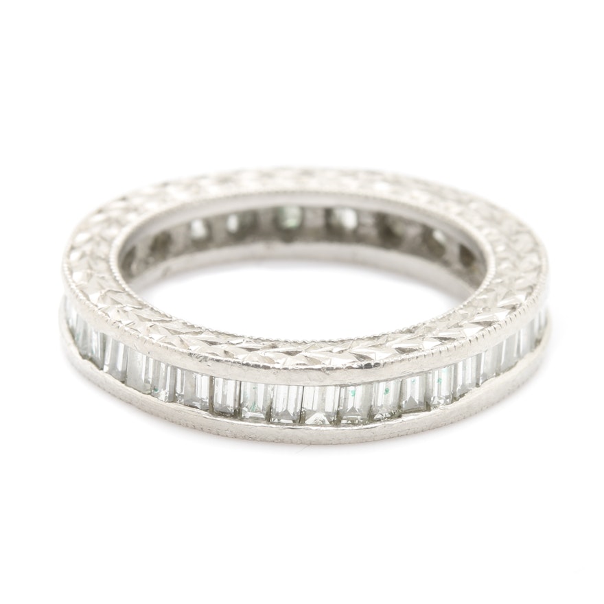 Platinum Diamond Eternity Band