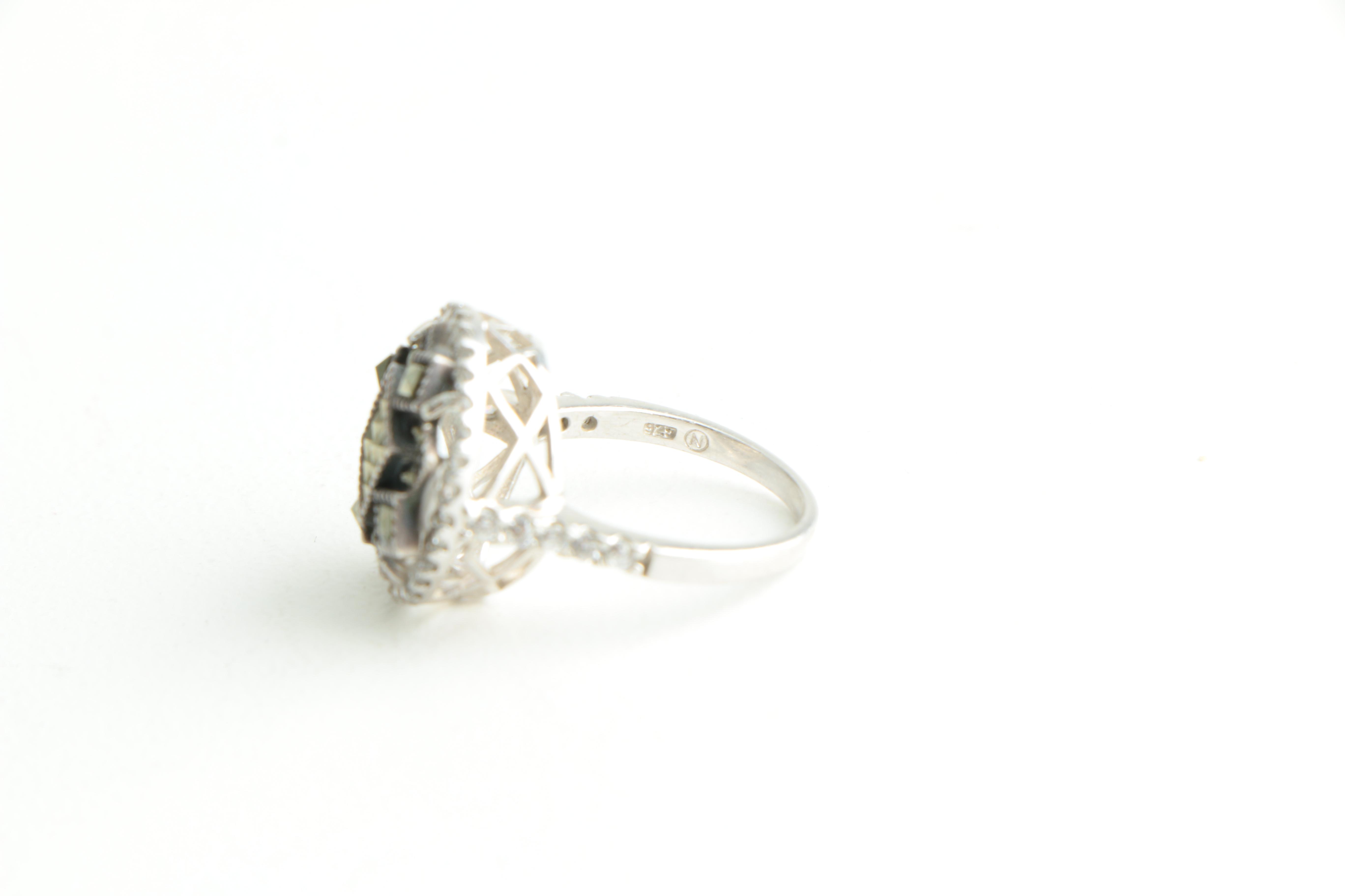 Sterling Silver Necklace Bracelets and Ring