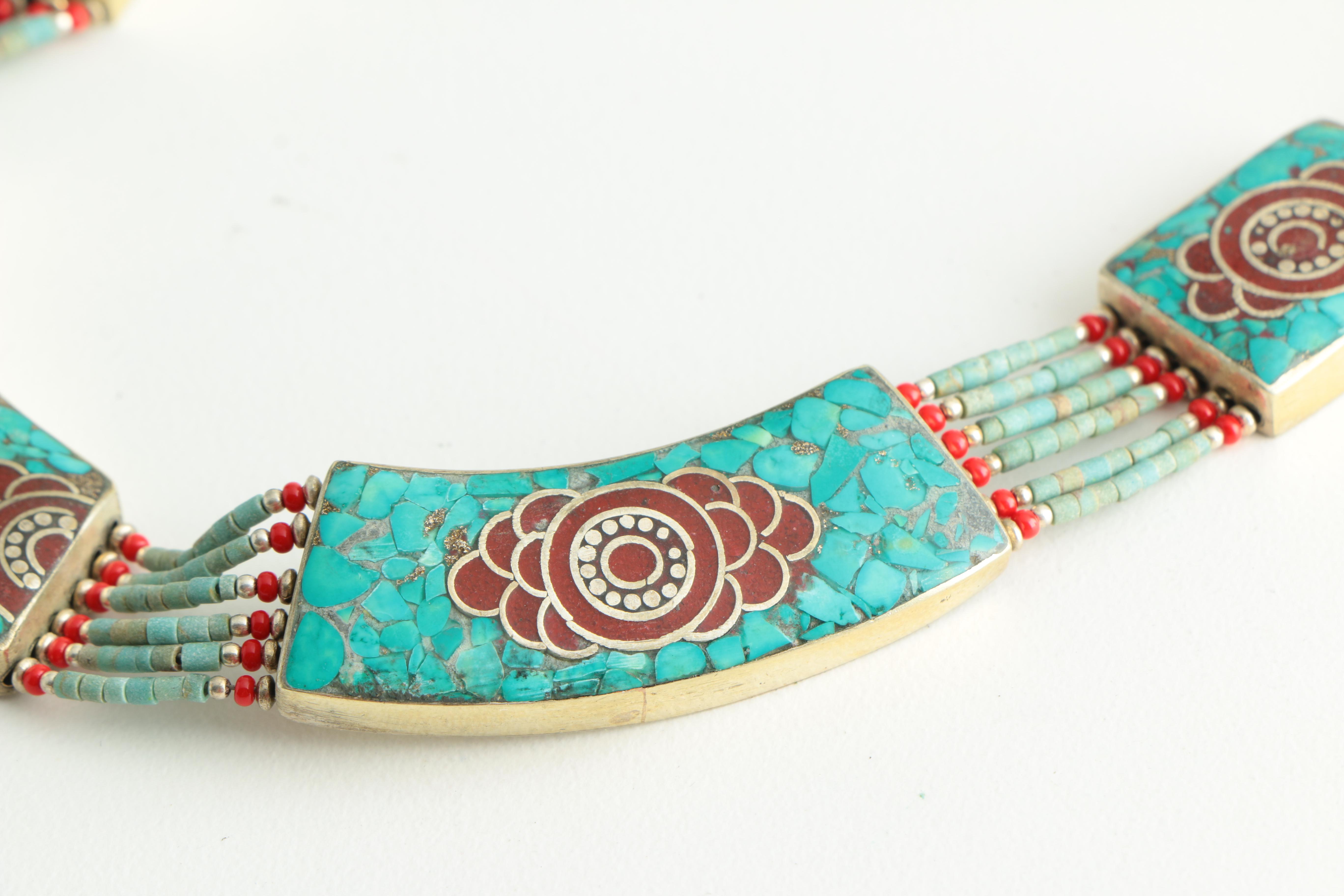 Sterling Silver Indonesian Necklace and Bracelet