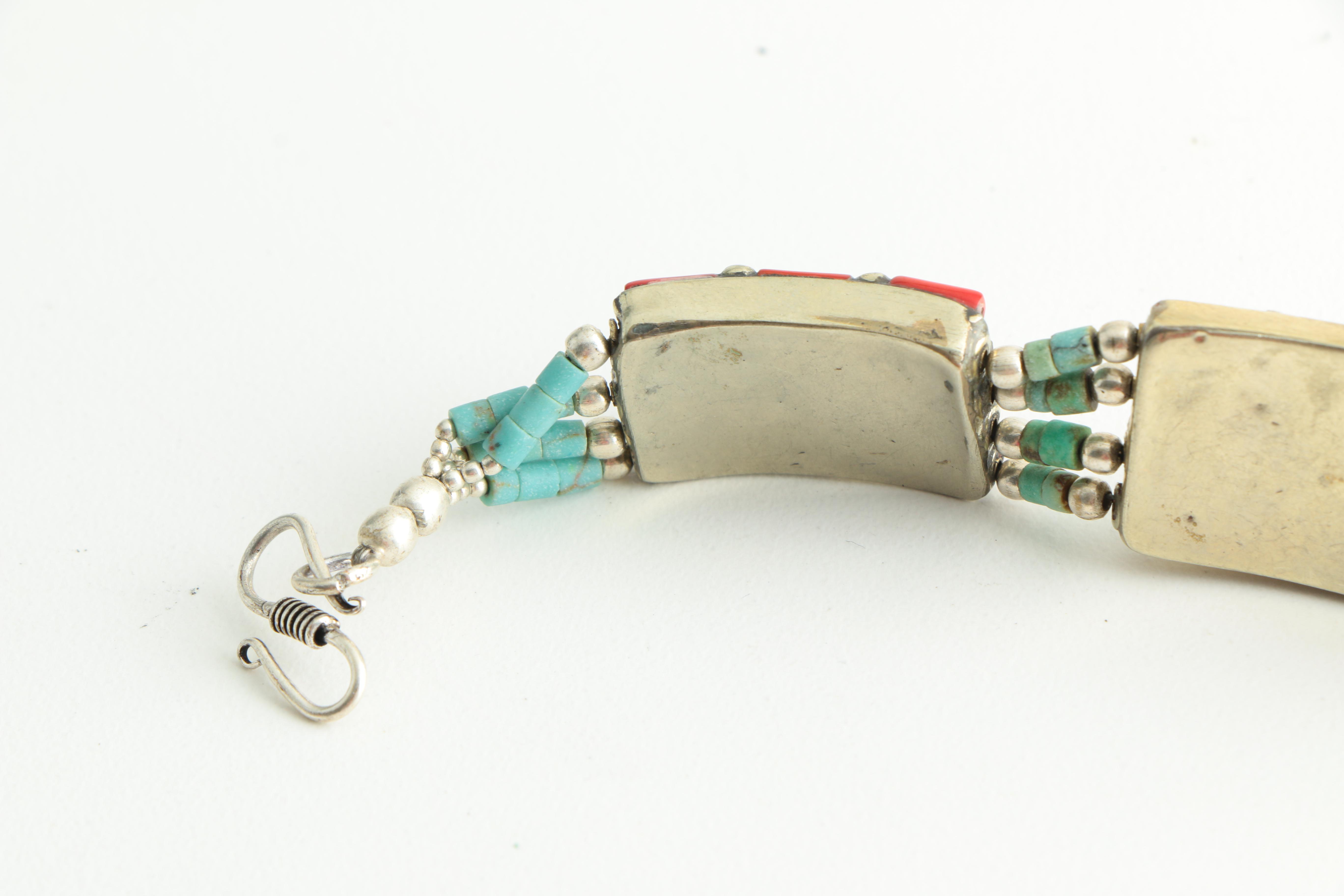 Sterling Silver Indonesian Necklace and Bracelet