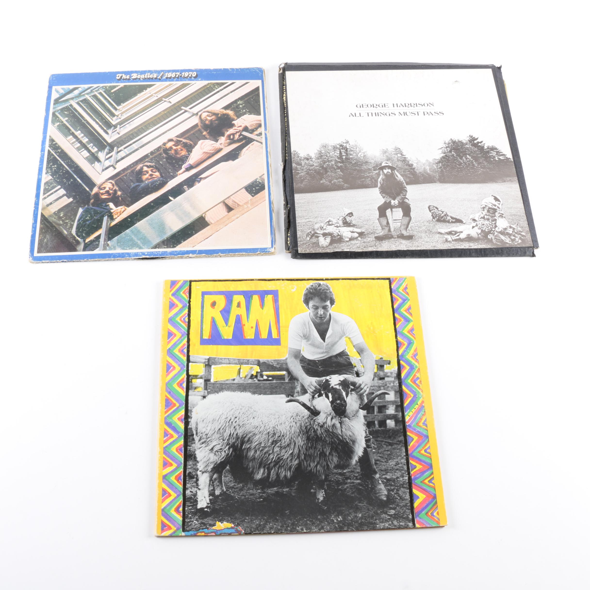 Beatles, Paul McCartney, and George Harrison LPs
