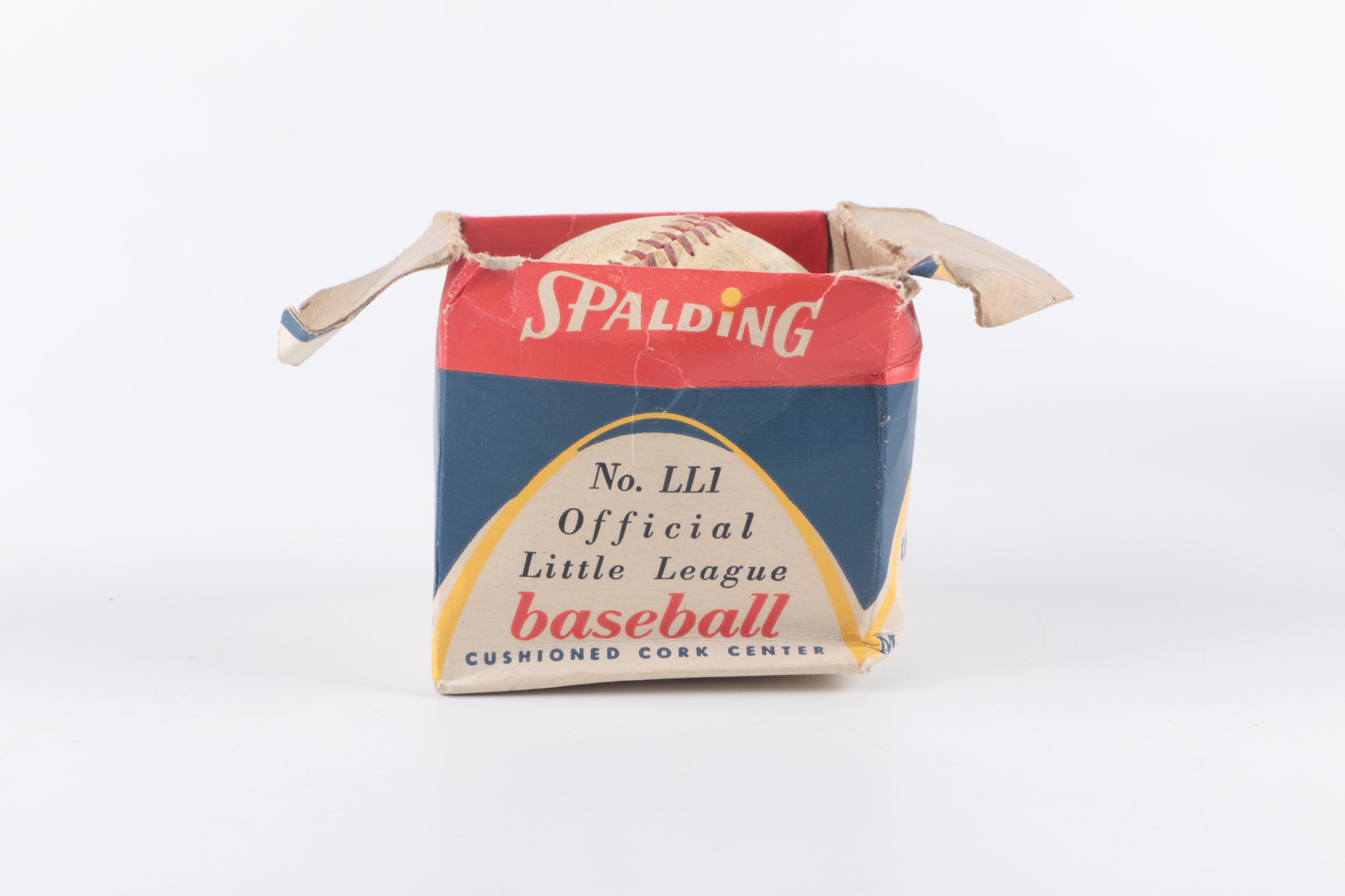 Vintage Basketball and Baseball, with Copy of "Circus" Magazine