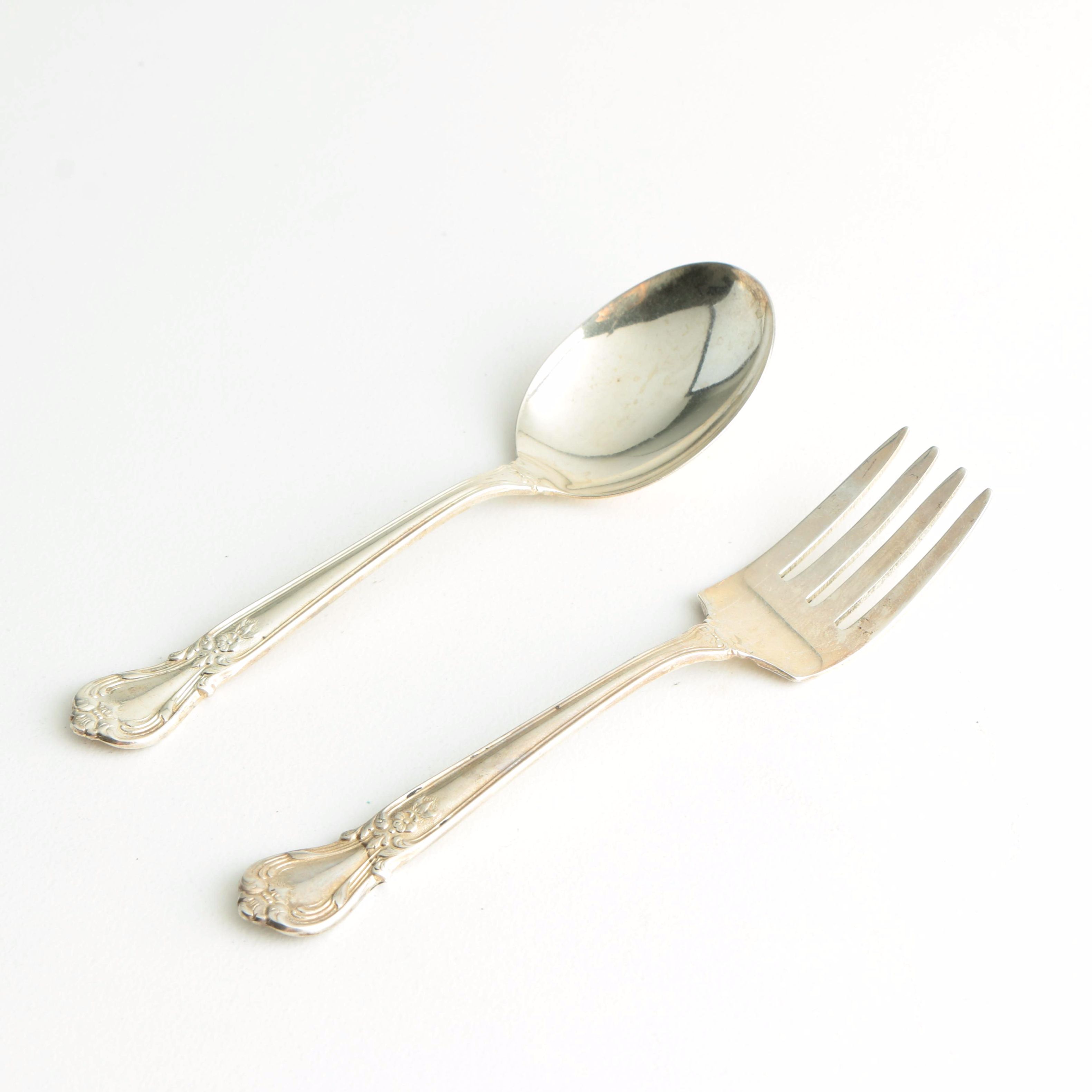 Weidlich "Ancestry" Sterling Silver Fork and Spoon