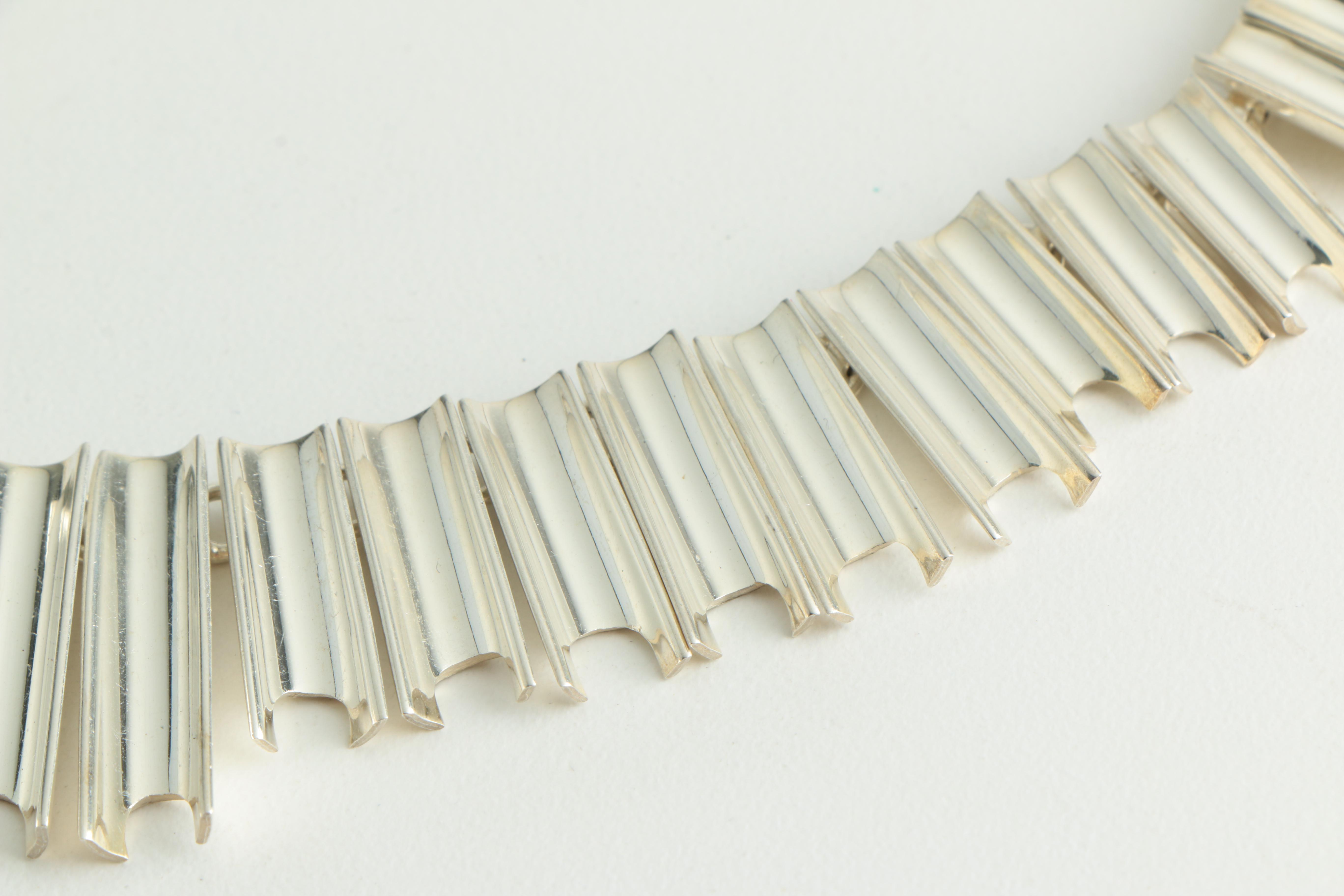 Sterling Silver Mexican Modernist Demi Parure